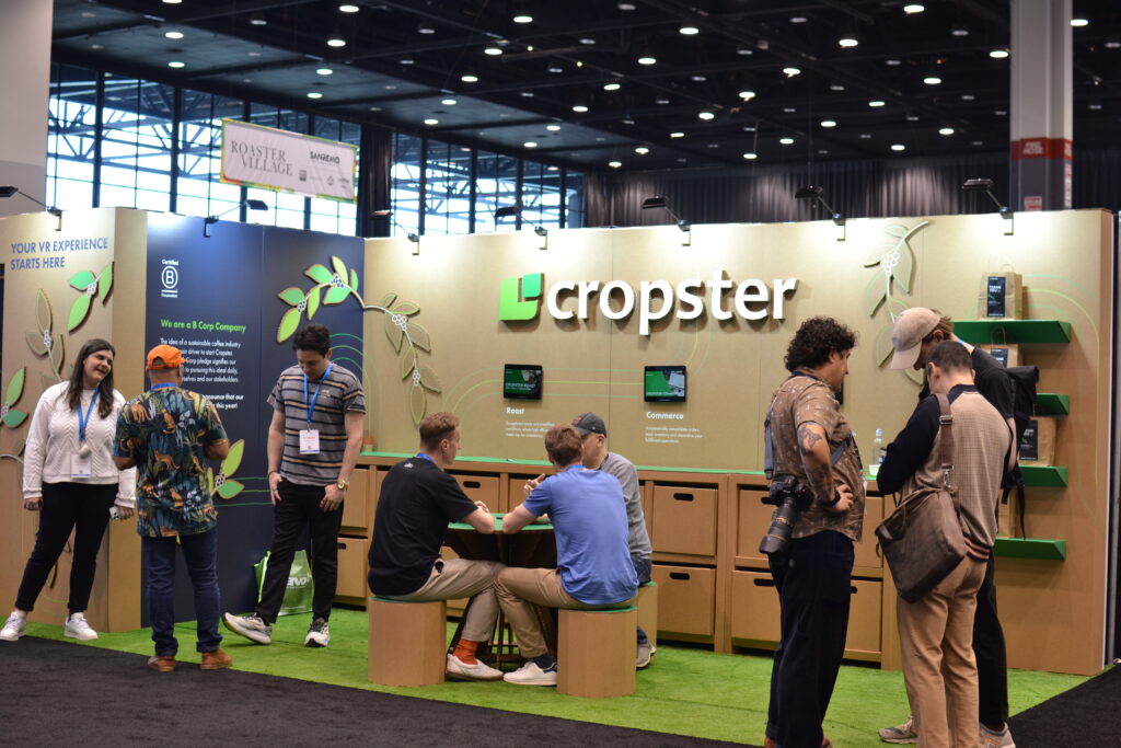 Cropster Booth made out of 100% cardboard