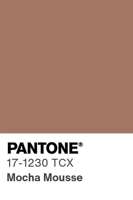 Pantone Color of the Year 2025. Mocha Mousse